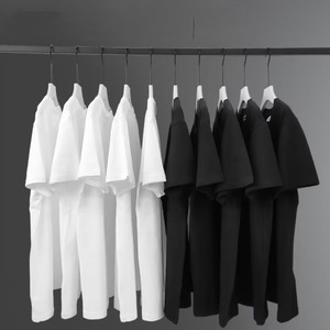 เสื้อยืดแขนสั้นผ้าฝ้าย 100% สำหรับผู้ชายและผู้หญิง ออกแบบโลโก้ปักพิมพ์ตามสั่ง OEM ระบายอากาศได้ดี ป้องกันการเป็นขุย เหมาะสำหรับใส่เป็นทางการ - Product Image 3