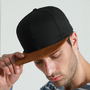 Unique Design Men's Solid Color 6-Panel Snapback Cap Casual <b>Flat</b> Brim Fashion Street Style Snapback <b>Hat</b> - Product Image 3