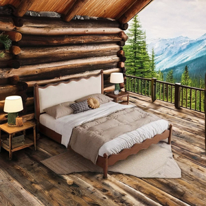 Cama Elegante para Dormitorio, Cama con Plataforma Resistente y Cabecera, Muebles para el Hogar - Product Image 6