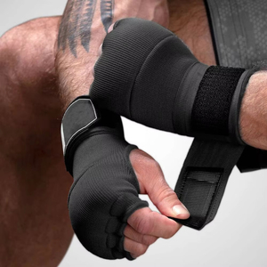 Guantes Deportivos sin Dedos con Acolchado de Gel de Cuero para Ciclismo y Boxeo, con Absorción de Humedad, Correa Ajustable para la Muñeca y Envolturas de Algodón para las Manos - Product Image 5