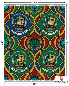 Custom African Wax Print Fabric Manufacturer School Anniversary Convention Uniform Celebration Fundraising <b>Textile</b> Supplier - Product Image 1