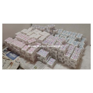 2026 Ramadan Decorative Natural Soapstone Rectangle !0 X 7.5 cm Carving Sweet <b>Storage</b> <b>Boxes</b> For Home Decor And Gifting - Product Image 2