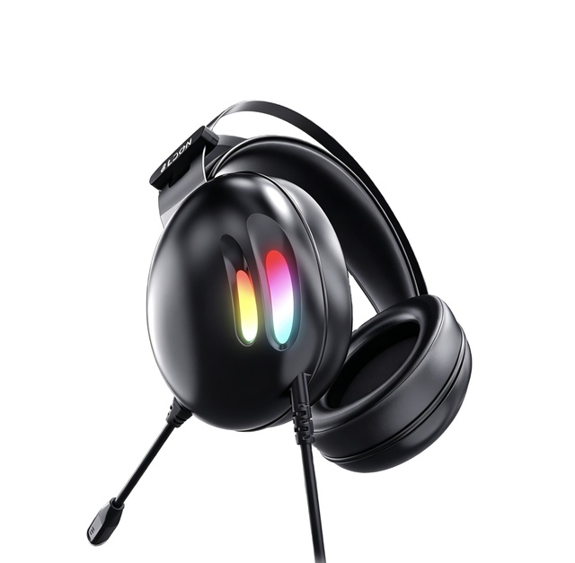 7.1 Surround Sound Dynamic Drivers Over-Ear Gaming Headset for PC Xbox One Active Noise Cancelling Mic USB Wired for