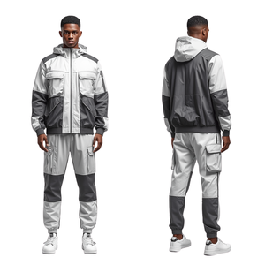 Chaqueta Cortavientos Deportiva de Lujo para Hombre, Modelo Glacier, con Construcción Bordada de Primera Calidad y Rendimiento Ligero para Actividades al Aire Libre - Product Image 1