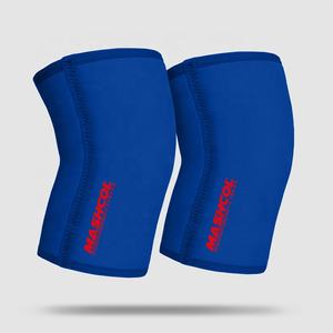 Vente en gros 7mm Néoprène Heavy Duty Genouillères Respirant Compression Power Lifting Squat Support pour l'haltérophilie et l'exercice - Product Image 5