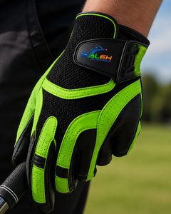Gants de golf personnalisés noir et vert fluo, respirants, haute performance, antidérapants, séchage rapide, pour le sport, OEM ODM, vente en gros - Product Image 4