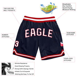 Customized Sublimation Shorts for Men Sports Team Shorts Club Name Shorts Training Shorts <b>Custom</b> Logo Shorts Manufacturer - Product Image 5
