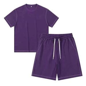 Custom Wholesale OEM Manufacturer Supplier Cotton Jersey Summer <b>Set</b> Private Label Bulk Clothing Production - Product Image 3