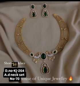 Elegant Gold Plated <b>Statement</b> <b>Necklace</b> With Green Crystal And Rhinestone For Women Wedding Jewelry - Product Image 1