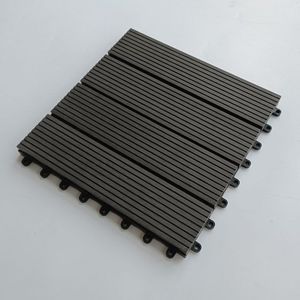 Confezione da 11 Pezzi 300*300*22mm WPC Fai-da-te a Incastro per Piastrelle da Esterno, Giardino e Rivestimenti in Legno Composito per Piscine - Product Image 2