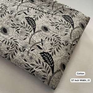 Tissu en coton durable et extensible brodé, largeur 57 pouces, pour la fabrication et l'exportation de vêtements, prix de gros depuis l'Inde - Product Image 3