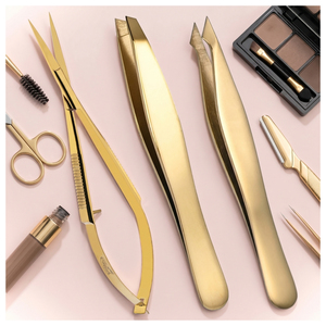 Pinzas Inclinadas para Cejas, Pinzas de Precisión para Belleza, Pinzas Inclinadas para Dar Forma a las Cejas, Depilación, Herramienta Cosmética de Aseo con Punta Inclinada - Product Image 1