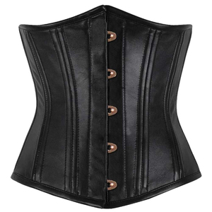 High Quality <b>Corset</b> with New Design Breathable Genuine Leather and Canvas Body Shaping Best Seller for Women Made in Pakistan - Product Image 4