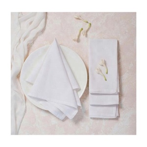 White Border Embroidered Cotton Fabric Wholesale Serving Farmhouse Serviette <b>Table</b> Towels <b>Cloth</b> Napkin Set for <b>Easter</b> Decoration - Product Image 4