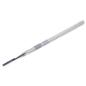 Poignée ronde Bard-Parker en acier inoxydable # 4 - Instrument de précision avec manche de lame de 15 cm de long pour la chirurgie et la médecine - Product Image 1