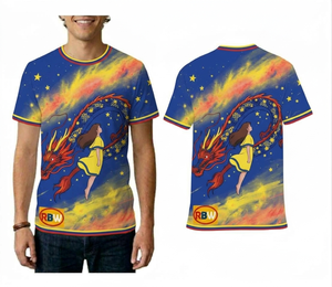 เสื้อกีฬาพิมพ์ลายแบบซับลิเมชั่น ระบายอากาศ แห้งเร็ว เป็นมิตรกับสิ่งแวดล้อม คอวี เสื้อยืดกีฬา แขนสั้น สำหรับทีม - Product Image 6
