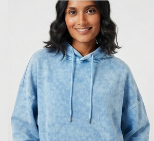 Women Oversize Washed Sweat <b>Hoodie</b> Set Loose Fit Full Length Joggers Sweatpants Set Ladies 100% Cotton Winter Wear Tracksuit - Product Image 5