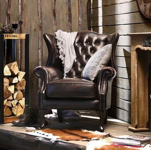 Sillón de Cuero Marrón de Lujo con Sofá Esquinero en Forma de L Acolchado, Inflable y Ajustable para Sala de Estar Moderna - Product Image 2