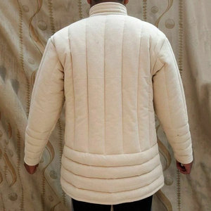 Front Lace Padded Gambeson Medieval Coat Cotton Canvas Larp Cosplay Costume Mens Heavy Weight <b>Jacket</b> - Product Image 2