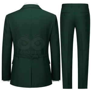 Traje de 2 piezas para hombre, ropa formal de negocios, blazer y pantalón de corte ajustado, conjunto de ropa de oficina a medida. - Product Image 2