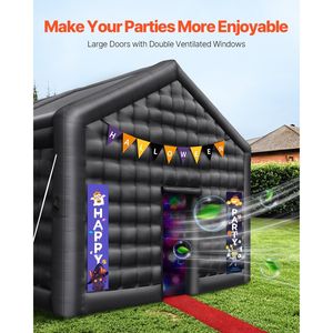 Grande Tenda Gonfiabile da Esterno 17.7 X 16.4 X 13.9 Ft per Discoteca, con Luci da Discoteca e Soffiatore da 680W, Attrezzatura per Intrattenimento - Product Image 5