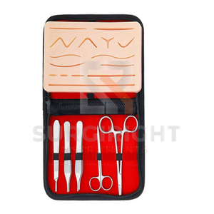 Kit de formation en suture médicale OEM Blush Surgical certifié CE Classe I, avec instruments chirurgicaux en silicone et en acier inoxydable - Product Image 4