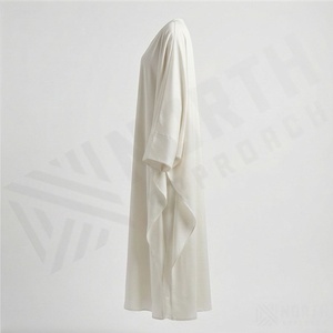 Nouvelle Robe de Bal Islamique Modeste de Luxe Personnalisée pour le Ramadan, Abaya Perlée, Caftan Boubou à Capuche pour Femme, Vêtement de l'Aïd - Product Image 3