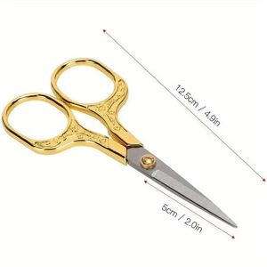 Set di 4 Forbici Retrò in Acciaio Inox a Forma di Fiore di Prugna, per Sartoria, Artigianato, Decorazione Finestre, Ricamo e Lavorazione Lana - Product Image 6