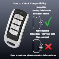 Télécommande Métal HFY518DK-H 868,35 MHz à Quatre Touches avec Fonction Confidentialité, Portée 30m, Garantie 1 An, Certifiée CE/FCC/ROHS, Faible Consommation