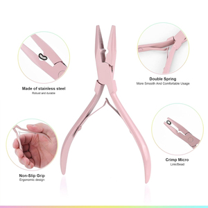Hair Extension Installation Tool Kit with Plier for Micro Ring <b>Beads</b> Loop Needle and Professional Salon Use - Product Image 3