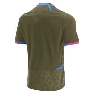 เสื้อยืดกีฬาผู้ชายสีตัดกัน แขนสั้น คอกลม สำหรับออกกำลังกาย - Product Image 2