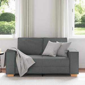 Canapé de salon gris foncé 2 places 63,0''x30,7''x33,1'' en tissu - Product Image 3