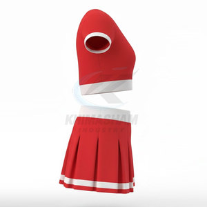Uniforme de cheerleading pour femmes adultes, logo personnalisé, séchage rapide, respirant, polyester, qualité professionnelle - Product Image 3