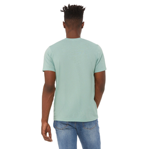 Men's Light <b>Green</b> Short Sleeve O-Neck <b>T</b>-<b>Shirt</b> Regular Fit 100% Cotton Jersey Casual Solid Color <b>Plain</b> Dyed Knitted <b>T</b>-<b>shirts</b> - Product Image 4