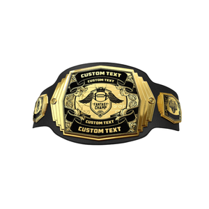 Ceinture de champion de football fantastique personnalisée, ceinture de titre sportif personnalisée avec texte sur mesure pour les vainqueurs de ligues de football fantastique - Product Image 1