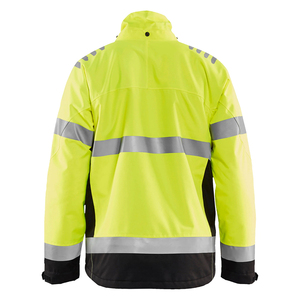 Wholesale <b>Hi</b> <b>Vis</b> Winter Work Wear Safety Jacket <b>Orange</b> Black Color 100% Polyester Men's Safety Jacket With <b>Hoodies</b> And Pocket - Product Image 2