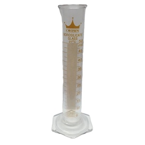 Cilindro de medición de laboratorio de plástico CROWN de 20ml hecho en India - Product Image 1