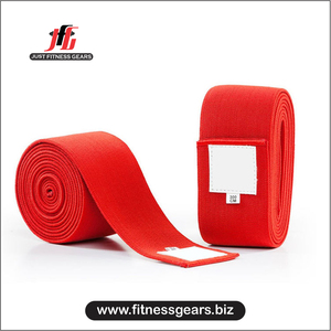Bandes de genou élastiques en coton robustes personnalisées pour la musculation et le fitness, respirantes avec fermeture auto-agrippante – Vente en gros - Product Image 5