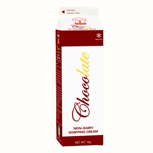 Vente en gros pour la vente au détail et la fabrication OEM/ODM – Crème fouettée non laitière HALAL, crème de garniture au chocolat et aux produits laitiers mélangés 1KG pour la pâtisserie - Product Image 1