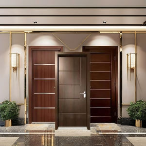 Puerta de Madera Sólida con Marco de Hierro Fundido, Ecológica y Certificada para Casas, Villas, Restaurantes y Hoteles - Product Image 3