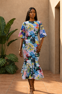 Tissu africain imprimé wax Ankara en coton, motifs tribaux traditionnels Dashiki Kitenge, textile Dutch Wax pour robes, mode, vente en gros, export - Product Image 2