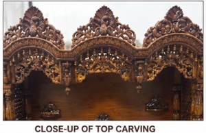 Large Size Designer <b>Mandir</b> for Hindu Pooja Room Traditional Wooden Temple for Home Large Teak Wood Temple for Home Sale - Product Image 5