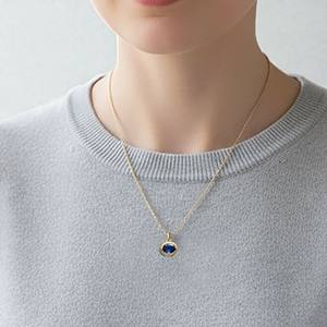 Pendentif breloque ovale en opale pierre de naissance 6x8mm fait main avec serti clos pour la vente en gros - Product Image 4