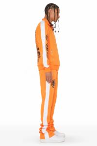 Ensembles OEM de jogging évasé rouge coupe ajustée personnalisé 100% sweat à capuche et pantalon de survêtement en coton survêtement décontracté à sublimation pour l'hiver - Product Image 4