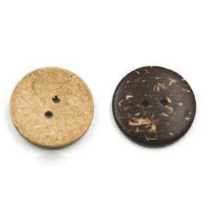 Boutons écologiques en coquille de noix de coco naturelle, grain unique, faits à la main, accessoires de mode durables - Product Image 3