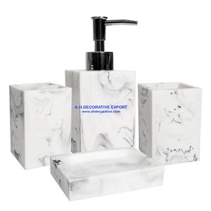 Distributeur de savon décoratif en marbre Design moderne Fonctionnement multifonction sans électricité pour un savon de salle de bain de haute qualité - Product Image 2