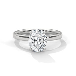 Anillo de Diamantes Cultivados en Laboratorio de Oro de 14K, Anillo de Compromiso de Oro Sólido de 18K para Mujer, Estilo Clásico, Certificado IGI, Anillo de Compromiso, Aniversario - Product Image 3