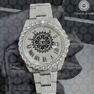 Reloj de Cristal de Lujo para Mujer Charm Jewells, Analógico de Cuarzo, Correa de Acero Inoxidable, Esfera Redonda de 38 mm, Estilo Joyería de Moda - Product Image 4