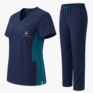 Professional Medical Uniform <b>Set</b> Designed For <b>Doctors</b> Nurses And Healthcare Workers With Comfortable Unisex Scrub Suit - Product Image 3