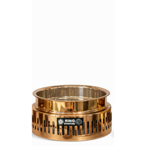 Recipiente para calentar comida de acero inoxidable con acabado en cobre - Product Image 4